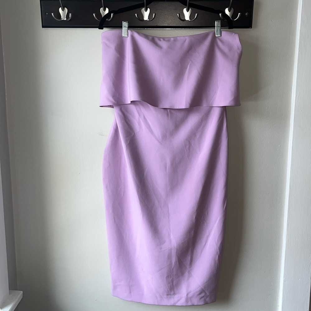 NWT Likely Driggs Strapless Midi Lilac Purple Dress Size 12
